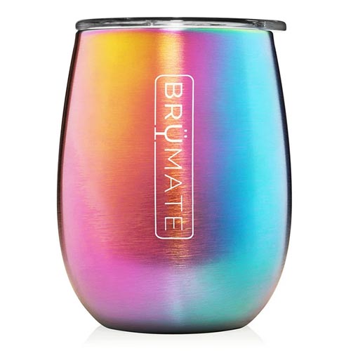 Brumate Uncork'd Wine Glass Glitter Mermaid